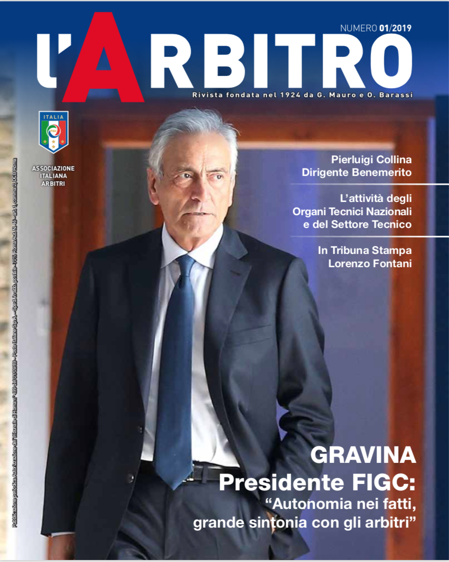 Rivista l'Arbitro. In distribuzione il nuovo numero 2