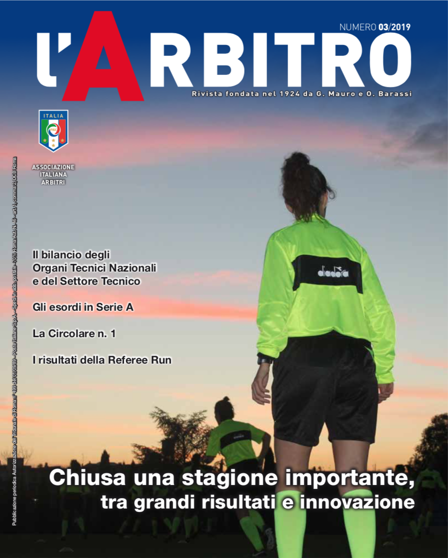 Rivista l'Arbitro. In distribuzione il nuovo numero 1