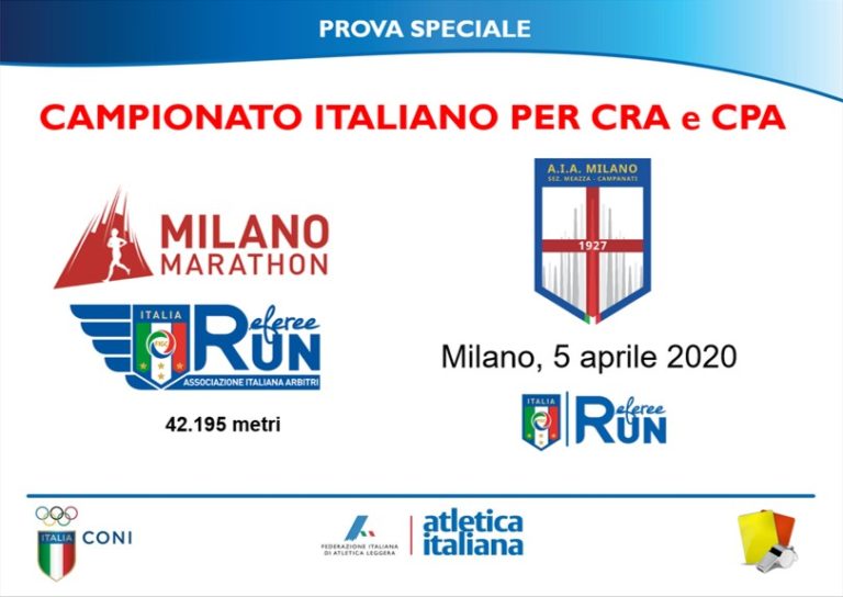 RefereeRUN, la “staffetta solidale” alla Milano Marathon 2