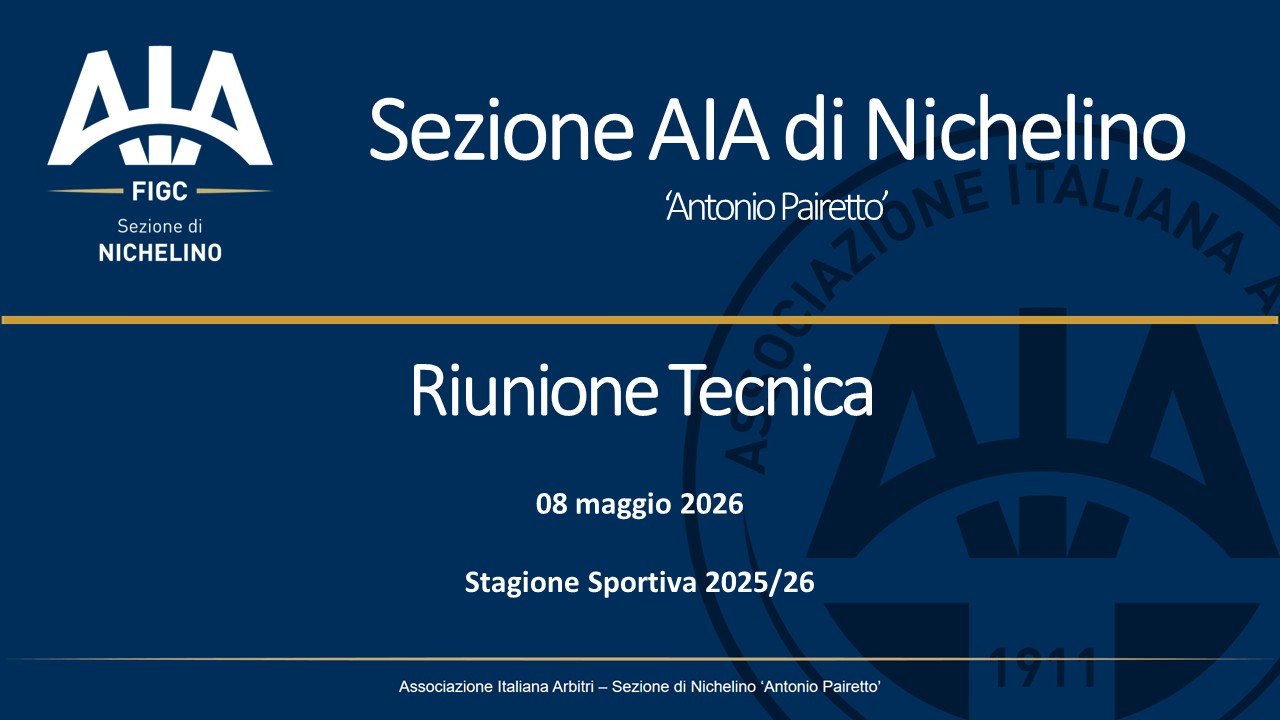 RiunoneTecnica 2026 05 06